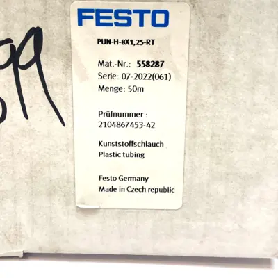 USED FESTO PLASTIC TUBING RED