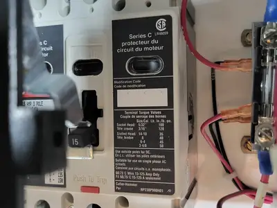 5 hp, 600V, 15A, 3-Ph FVNR Starter, Size 1 Bucket for Freedom 2100 MCC Frame