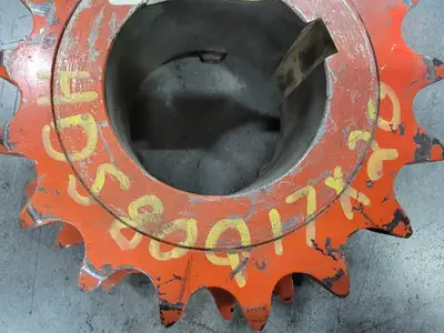 Roller Chain Sprocket DS80Q1720, Double Single, Size 80, 17 Teeth