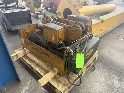 5 TON YALE PATRIOT SERIES 2000 UNDERHUNG CRANE HOIST WITH POWER TROLLEY : YOBRO #25281