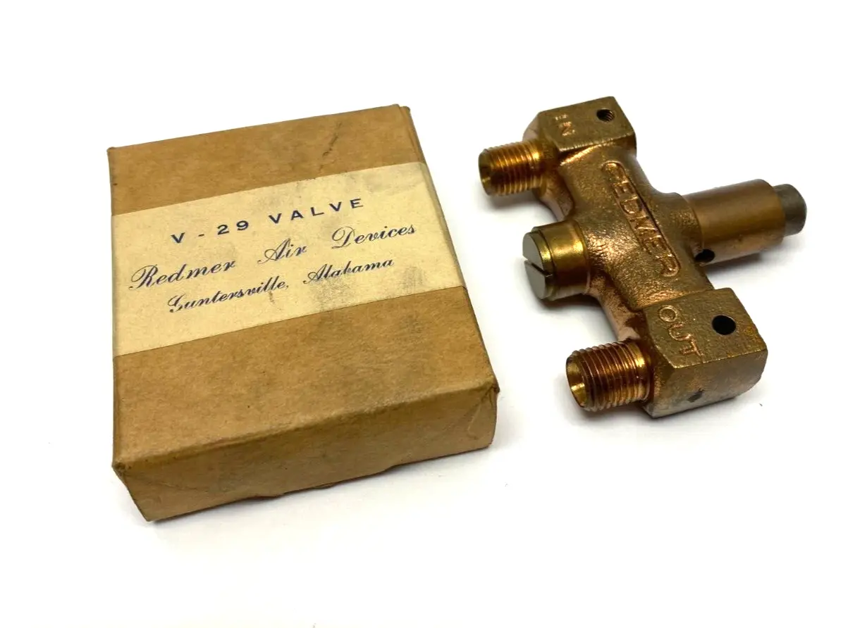 V-29 | Redmer Air Devices  Flow Control Pushbutton Valve - New Other