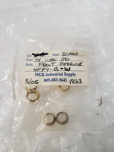 FRONT FERRULE 4FF4-B-W 1-4 TUBE OD