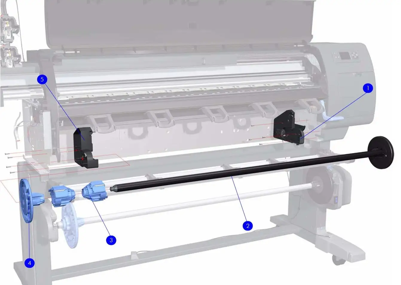 Used _UNKNOWN_ Right Rollfeed Module for the HP Designjet Z6100 plotters (Q6651-60311) - Refurbished Winders & Rewinders (Paper) Oklahoma US | Wide Image Solutions #1534967