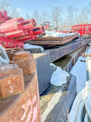 Used SCHRAMM T130 SUB BASE, GENSET HOUSE DRILLING EQUIPMENT Construction Equipment Parts Pennsylvania US | East West Machinery & Drilling #1415560