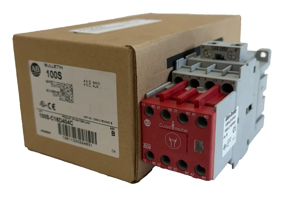 ALLEN BRADLEY 100S-C16D404C CONTACTOR SER.B 100SC16D404C NEW, SURPLUS