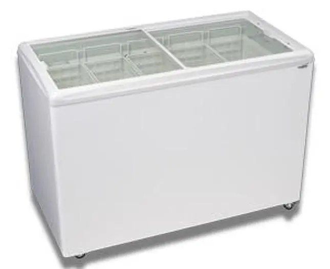 ICE CREAM FLAT TOP FLAT LID DISPLAY FREEZER - 12.4 Cu.ft