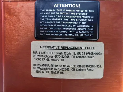 USED INSTRUMENT TRANSFORMERS, INC. PTG5-2-100-722FF