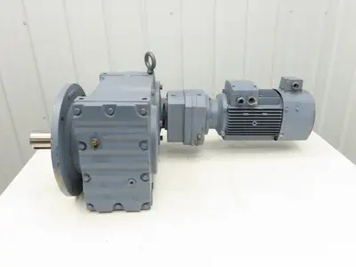 Guomao GFF87R57-YVP2.2-4P-452-M6 Gear Motor 452:1 Ratio 4rpm 2.2kw 480V 3PH