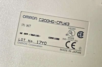 OMRON C200HG-CPU43 C200HGCPU43 PROCESSOR MODULE SYSMAC HG CPU UNIT