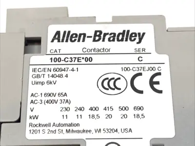 Used Allen-Bradley Ser. C Contactor 3-Pole 24VDC PLC Contactors Michigan US | Maverick Industrial Sales #1410803