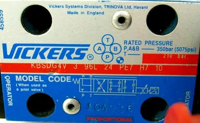 NEW VICKERS KBSDG4V-3-96L-24-PE7-H7-10 CONTROL VALVE KBSDG4V396L24PE7H710