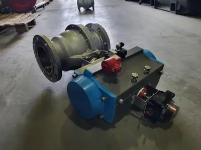 6" Flanged Ball Valve w/ Valbia 180 Actuator