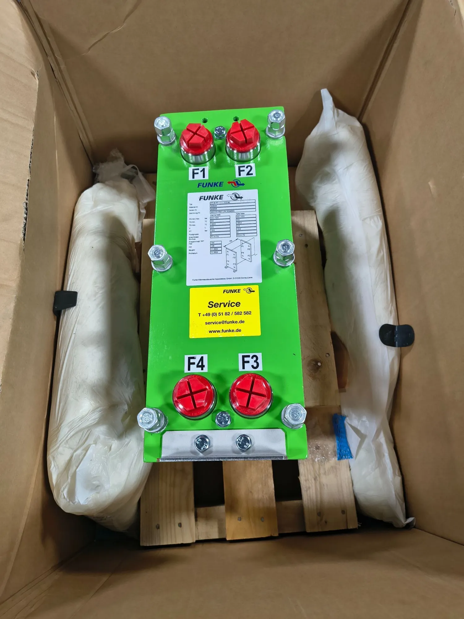 Used FUNKE FP 05-57-1-V-1 Heat Exchangers South Carolina US | ESS Industrial Equipment Sales #1308992