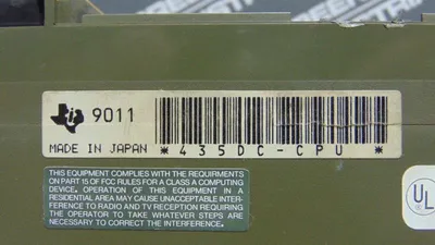 Texas Instruments 435DC-CPU Processing Unit No Cover, Key Used
