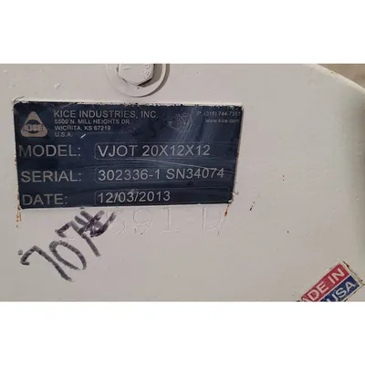 USED KICE INDUSTRIES INC. VJOT 20X12X12