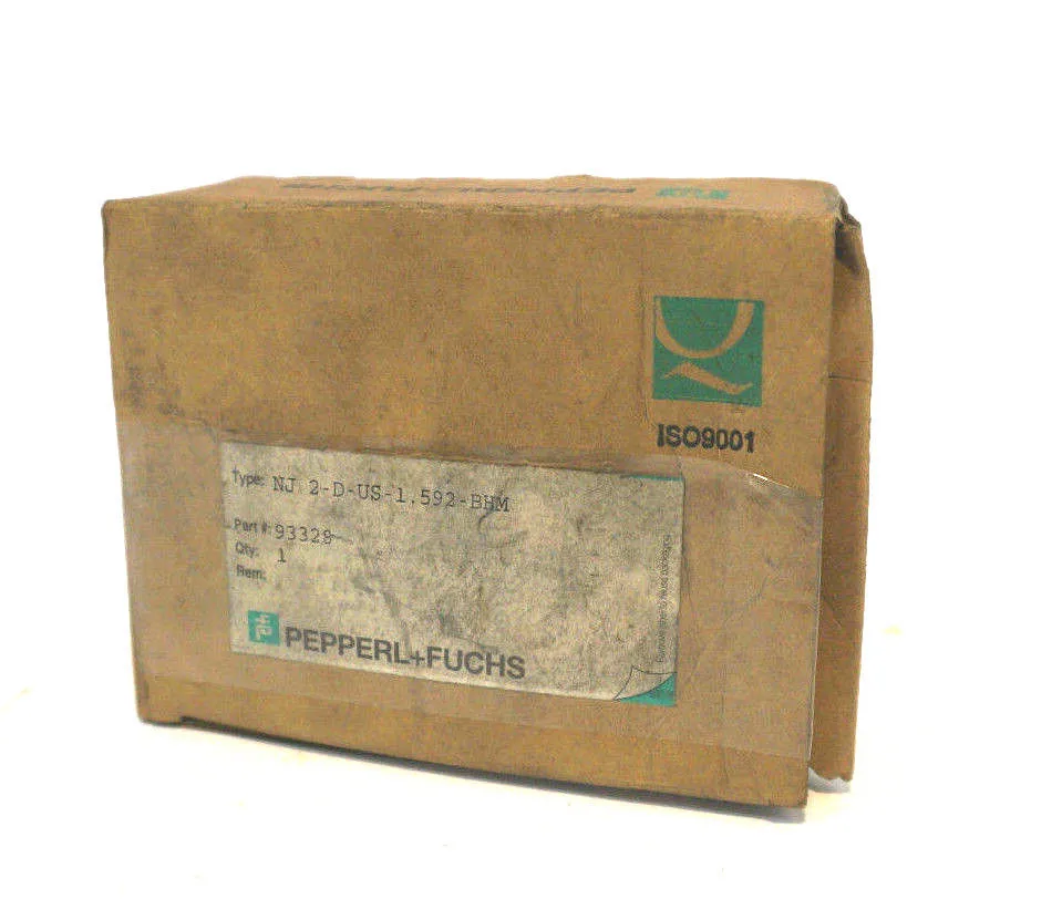 NEW PEPPERL FUCHS NJ-2-D-US-1/592-BHM INDUCTIVE SENSOR 93328 NJ2DUS1592BHM