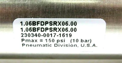 NEW PARKER 1.06BFDPSRX06.00 PNEUMATIC CYLINDER 106BFDPSRX0600