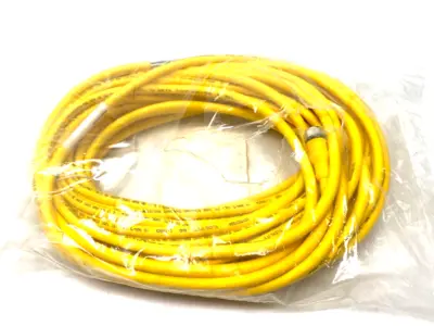 USED TURCK, COGNEX SINGLE ENDED CONNECTION CORDSET BREAKOUT CABLE IVSL-5PM12-15