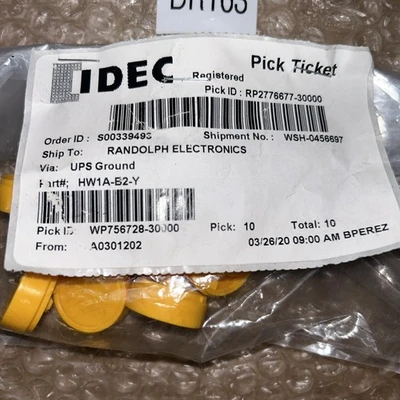 Large Lot of New various IDEC   Buttons & Caps See Photos + Warranty