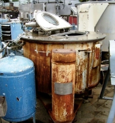 Tolhurst 40 x 18 perforate basket centrifuge, 316SS.