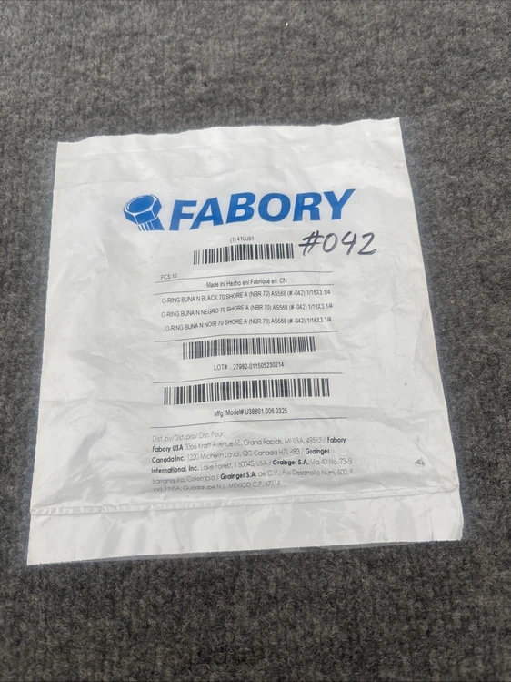 New | in-Stock Fabory U38801.006.0325 Seals & Gaskets California US | Davliegogo LLC #1707641