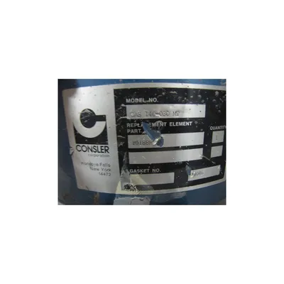 Used Consler Corporation Inlet Filter, Carbon Steel Housing