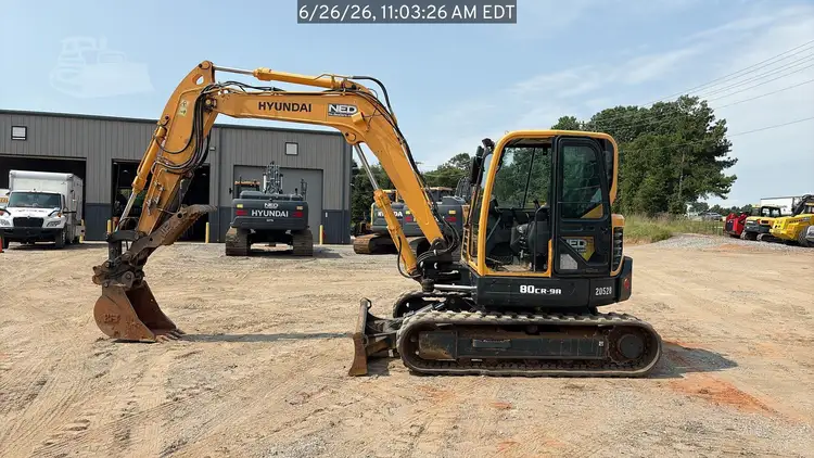 Used 2022 HYUNDAI ROBEX 80CR-9A Crawler Excavators Georgia US | National Equipment Dealers #1422428