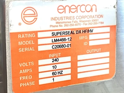 USED ENERCON SUPER SEAL DX