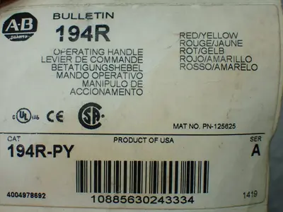 NEW ALLENBRADLEY 194RPY