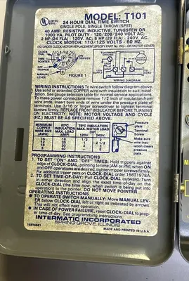 New | in-Stock INTERMATIC T101 Timers Ohio US | Surplus Asset Holdings #1246640