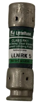 LOT OF 22 NEW LITTELFUSE LLNRK 5 TIME DELAY FUSES 5A 250VAC
