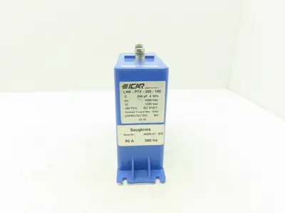 ICAR LNK-P7X-200-180 Capacitor 1800VDC 1250VAC 50A 360Hz Rated Voltage 450 Ums