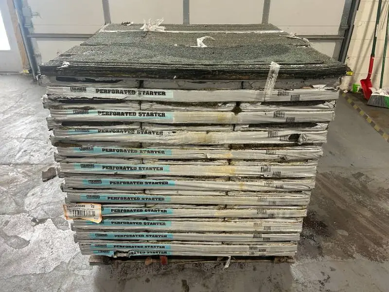 TAMKO Pallet of 69+ Bundles of- Perforated Starter 105 lin. ft. Eave and Rake Roofing Starter Strip Shingles Retail Value of $3,309.93