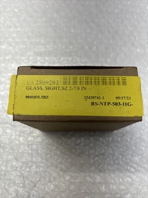 **New Liquid Level Gauge Glass Sight ;SZ 2-7/8 IN RS-NTP-503-11G Fast Shipping #
