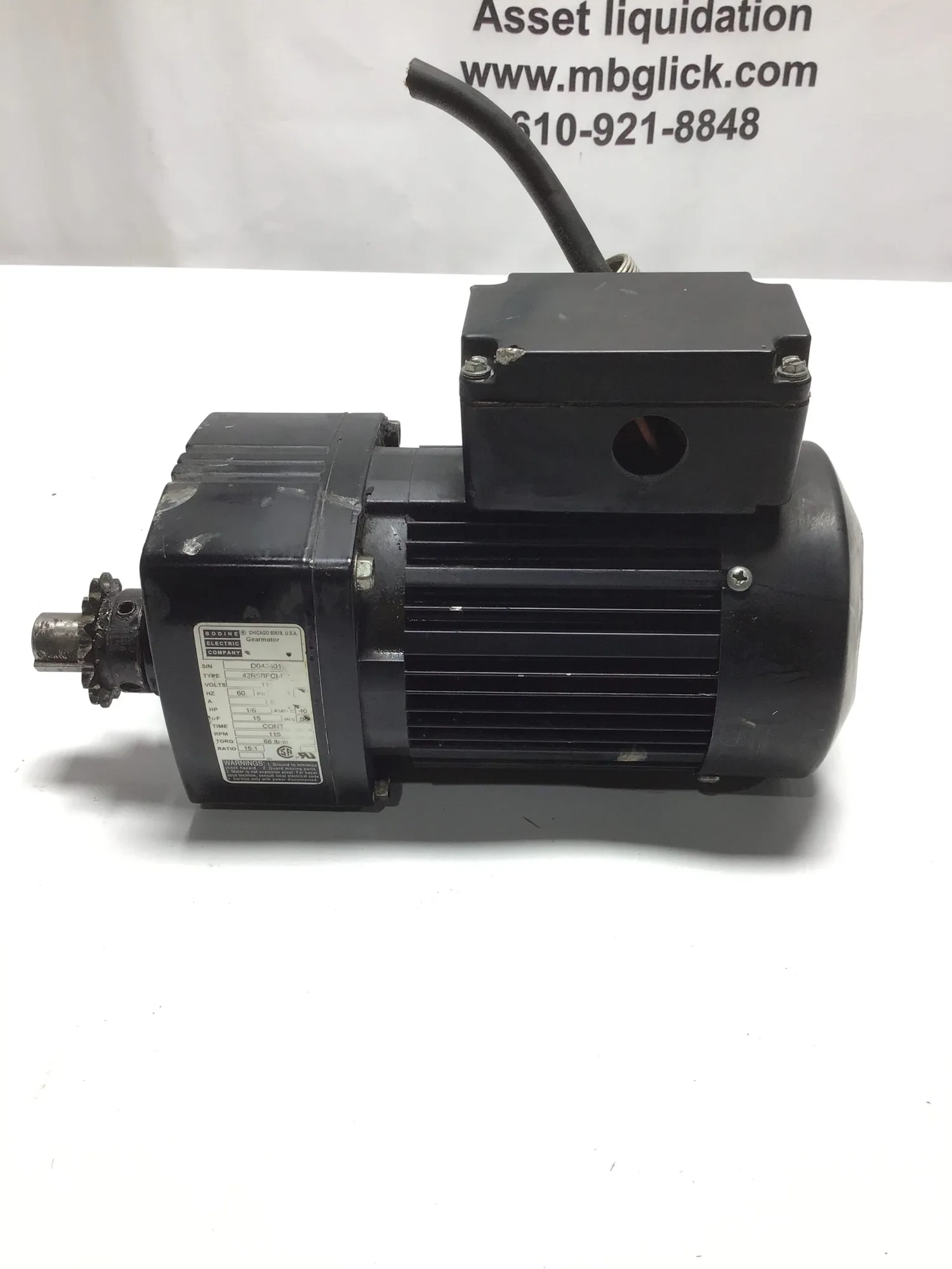 Bodine 42R5BFCI-F2 Gearmotor