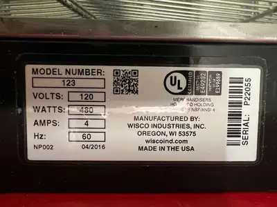 Used Wisco Used Wisco 123 Heated Countertop Display Case Merchandiser - 120V 480W Countertop Display Warmers Illinois US | Falcon Restaurant Supply #1375127