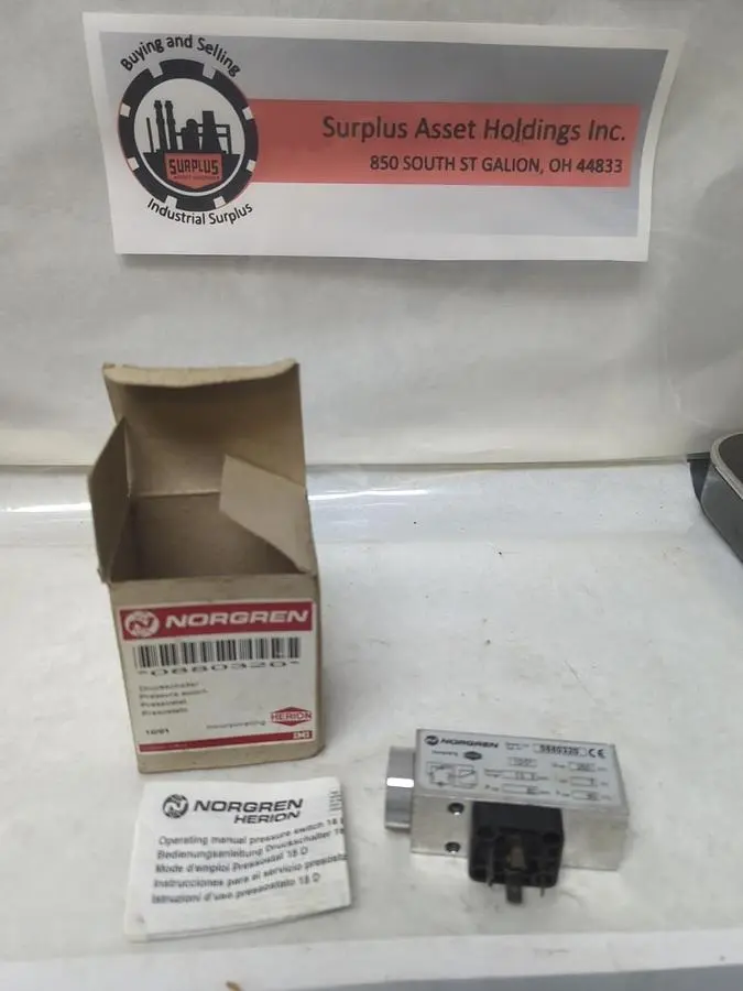 New | in-Stock NORGREN 0880320 Miscellaneous Equipment (Electrical & Power) Ohio US | Surplus Asset Holdings #1242424