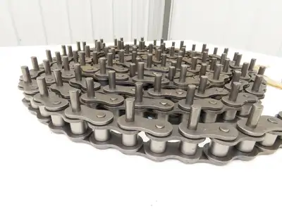 Tsubaki RS100 Riveted Roller Chain w/D-1 Attachment 18' Length