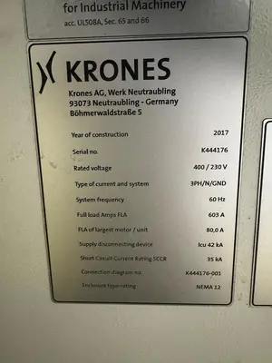 USED KRONES CONTIFORM 324 PRO