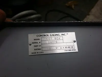USED CONTROL GAGING, INC 041176