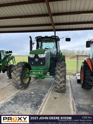 Used 2021 JOHN DEERE 6155M Tractors & Trailers Louisiana US | Proxy Equipment #1380650
