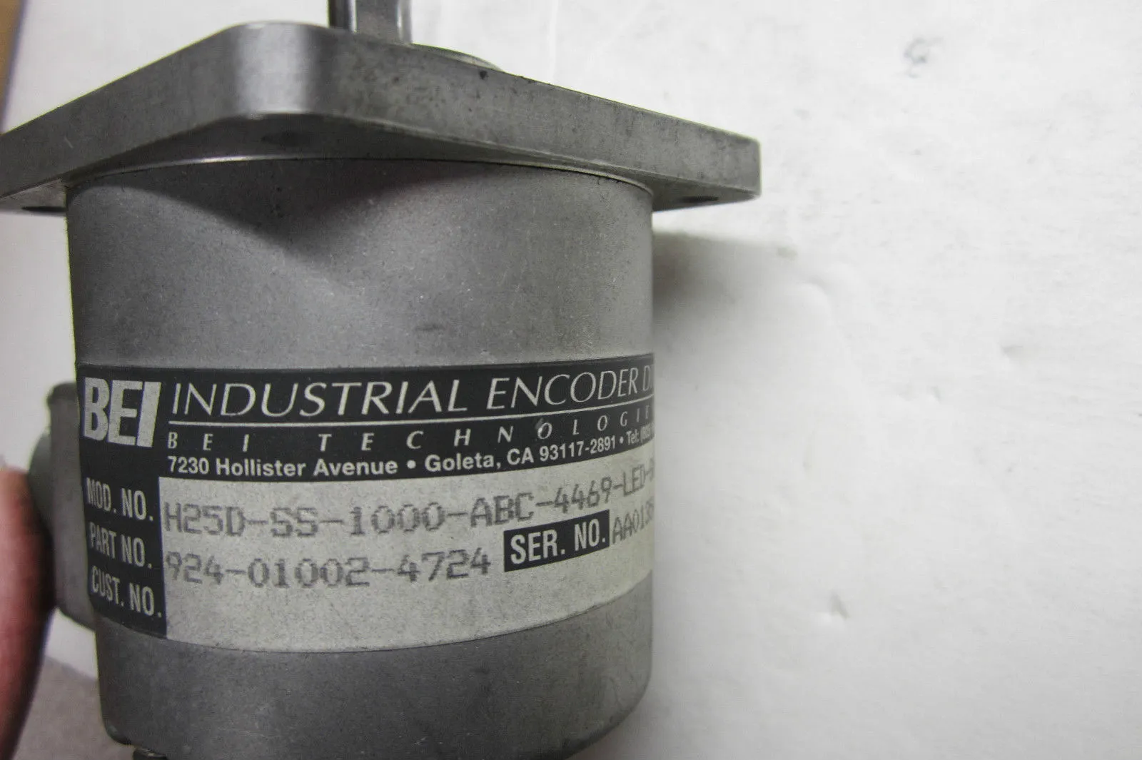 USED BEI INDUSTRIAL H25D-SS-1000-ABC-4469-LED-SM20-S ENCODER