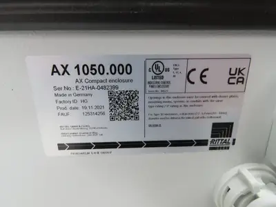 Rittal AX 1050.000 Electrical Enclosure Junction Box 500x500x190mm Type 12 3R