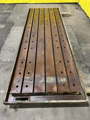 110" X 36" T-SLOTTED LAYOUT PLATE: STOCK #18317