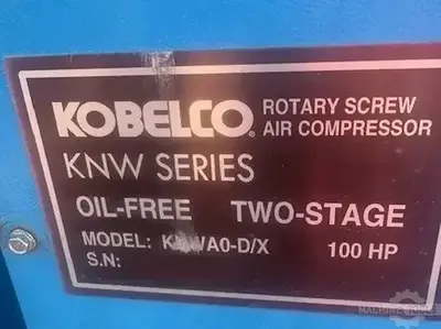 Used KOBELCO KNWAO-D/X Rotary Screw & Sliding Vane Air Compressors Arizona US | KD Machinery #1362664