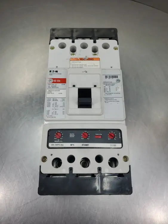 Used Eaton KD3400F 400A Circuit Breaker w/KT3400T Thermal Magnetic Trip Unit Circuit Breakers South Carolina US | Palmetto Automation #1157810