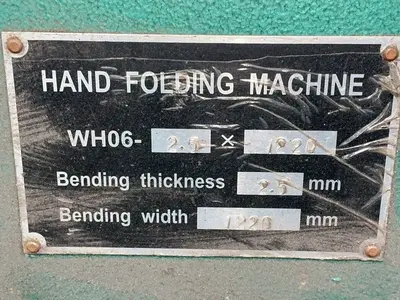 Used _UNKNOWN_ WH062.5X1220 Box & Pan Brakes including Finger Ohio US | HGR 24 #1507660