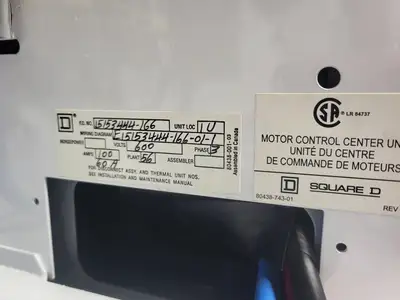 USED SQUARE D MODEL 6