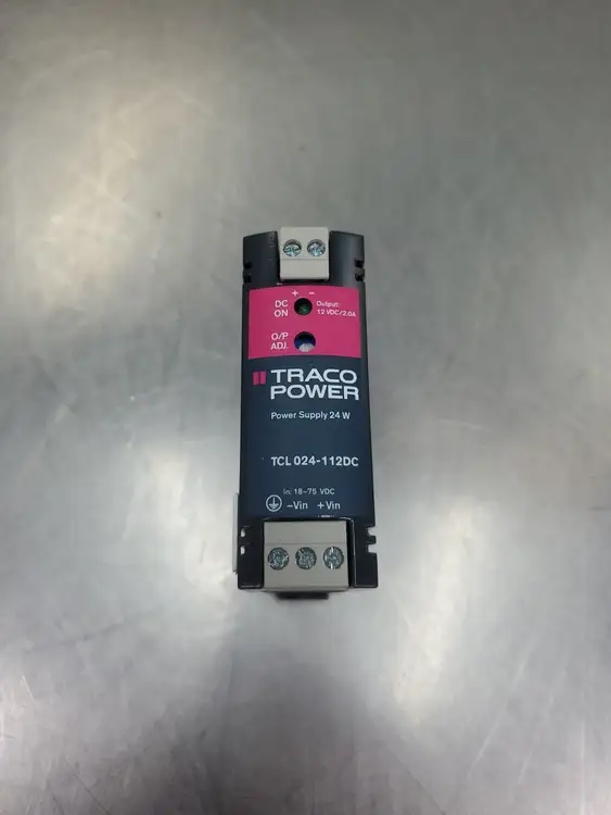 Used TRACO POWER TCL024-112DC Power Supply, 12VDC, 2A, 24W DIN Rail Power Supplies South Carolina US | Palmetto Automation #1160169