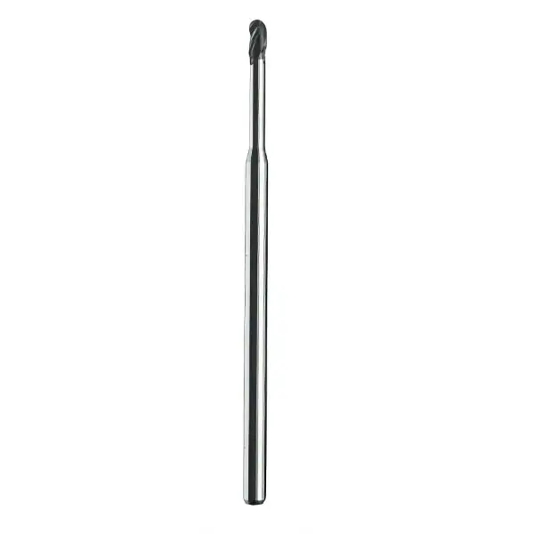 Kyocera .045" Carbide Ball Nose End Mill 3 Flute TA Coating 30 Deg Helix